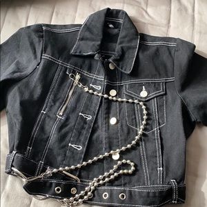 Oversize Black jean jacket